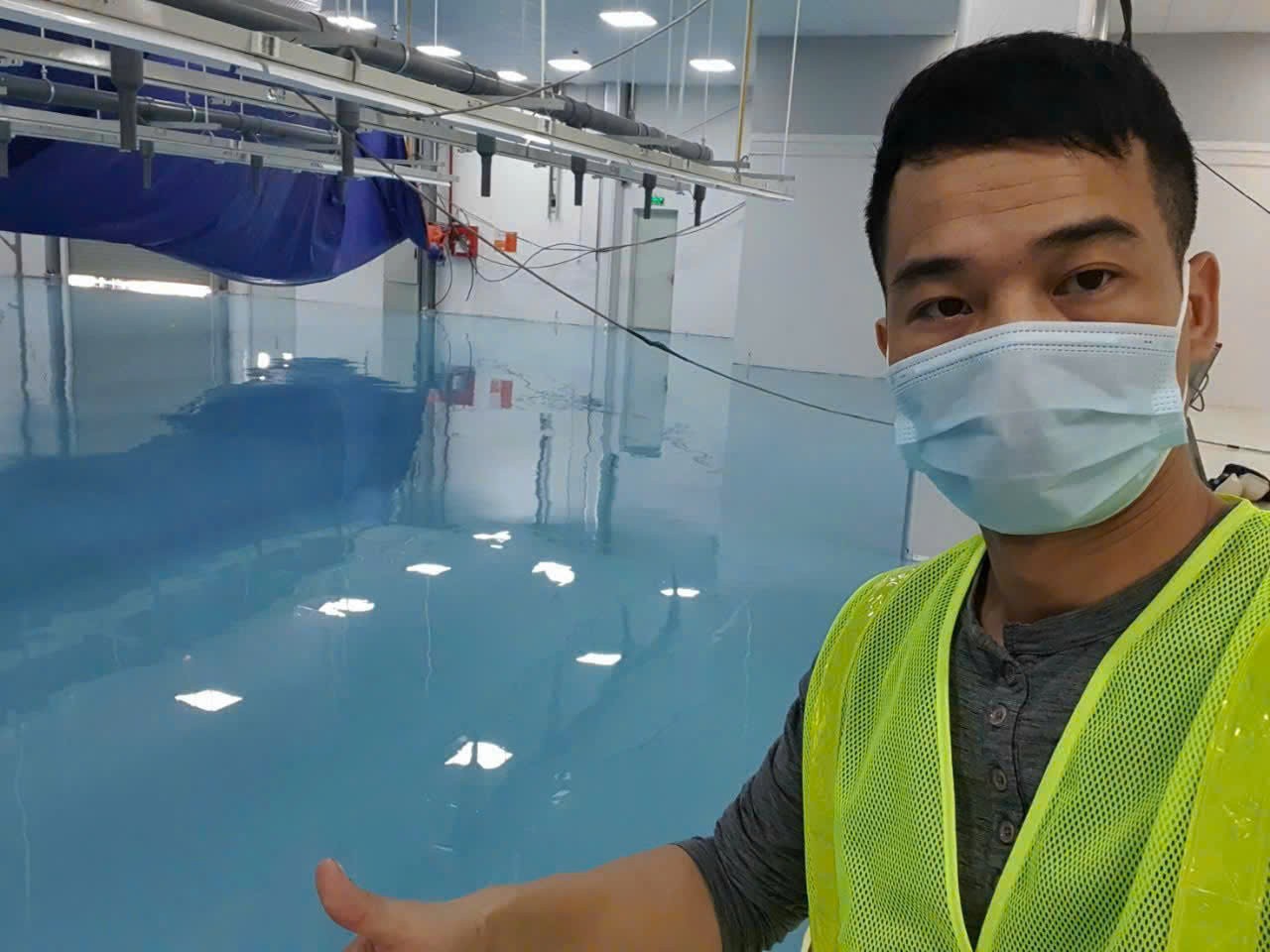 Thi công dự án sơn chống tĩnh điện nhà máy Visip Hải Dương