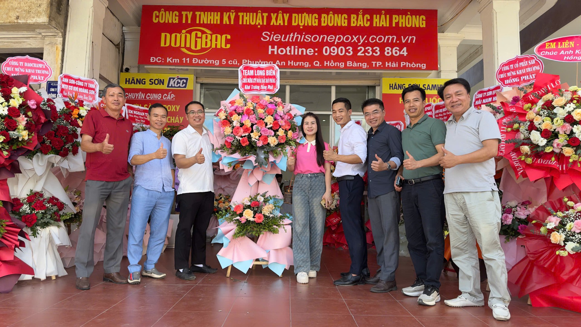 Tưng bừng khai trương chi nhánh mới của Sơn Epoxy Đông Bắc tại Hải Phòng