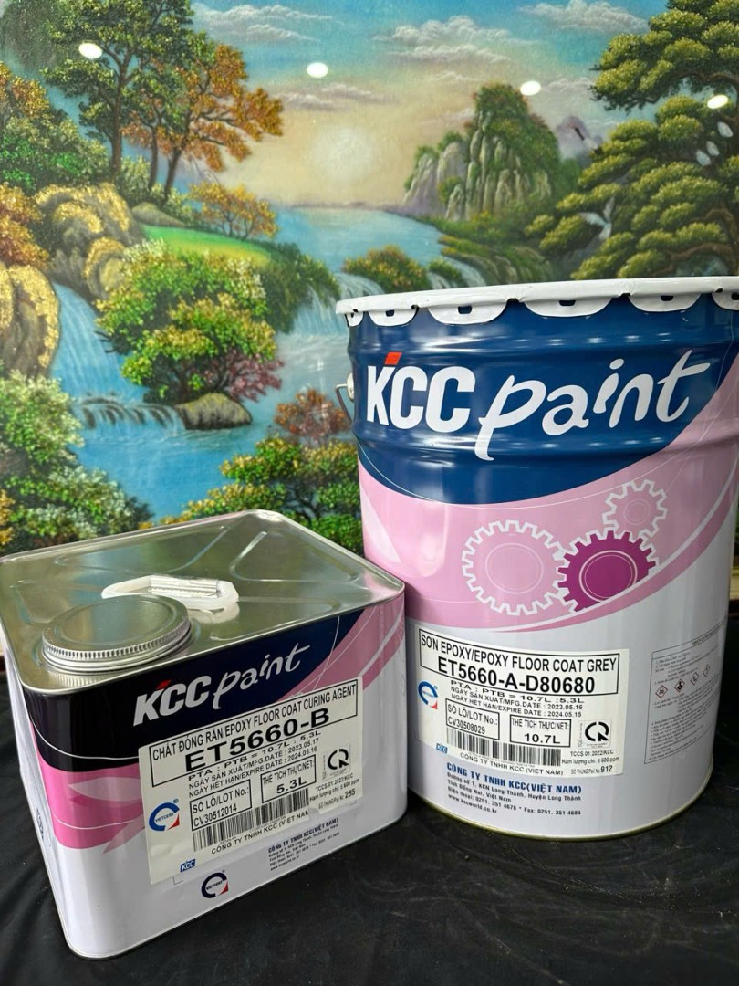 ET5660 – Sơn Sàn Epoxy Hệ Lăn 3 Lớp